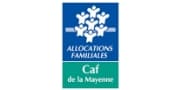 Logo de la CAF de la Mayenne